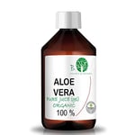 B.O.T cosmetic & wellness - Concentré d'Aloe Vera Biologique | 100% Naturel et Pur | Pressé à Froid | Idéal pour Soins de la Peau et Cheveux | Création de Cosmétiques Maison, 500 ml