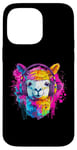 Coque pour iPhone 14 Pro Max Alpaca DJ Dance Club Artwork Techno Music Casque House