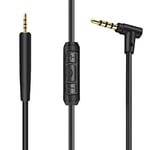 Câble audio de rechange pour casque Bose 700 700 UC, QuietComfort 25, QuietComfort 35II, OE2, OE2i, On-Ear 2, Micro/Télécommande - 1.2m/4FT (Noir)