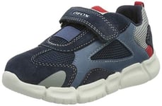 Geox Baby Boys B Flexyper Boy Sneakers, Navy Red, 5 UK Child