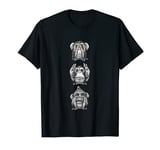 No Evil Three Wise Monkey - no see no hear no speak T-Shirt