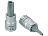 Proxxon 23754 Torx-Sats 6,3 Mm (1/4 Tum) Ttx10 Drive Med Borrning