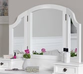 Gainsborough 3-way mirror, Large White Dressing Table mirror, ADJUSTABLE angle