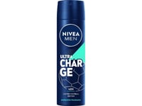 Nivea Deo Men's Spray Invisible Ultra Charg 95798&Amp