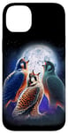 iPhone 14 Plus 3 Falcon Howling At The Moon Funny Hawk Bird Lover Birder Case