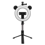 Trépied d'éclairage annulaire, Anneau Lumineux Selfie Stick, Anneau Lumineux avec trépied Pliable Support de trépied Pliable pour Diffusion en Direct en Direct