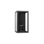 Aigostar - lampe murale lanterne de jardin E27 outdoor IP44 black A-05