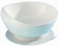 NEW Large Scoop Bowl In White Designed As A Dining Aid Or Kitchen Aid To Help U