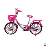 Exquisite 3d Diy City Bicycle Toy Bedroom Decoration Model C Pink
