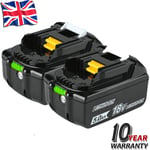 2X For Makita 18V Battery 5.0Ah BL1830 BL1840B BL1850B BL1860B LXT LED Indicator