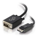 C2G 15ft DisplayPort to VGA Adapter Cable - M/M - videoadapterkabel - DisplayPort til HD-15 (VGA) - TAA-samsvar - 4.57 m