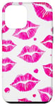 Coque pour iPhone 12 mini XOXO Kiss Rouge à lèvres Coquette Rose Saint-Valentin