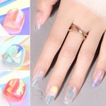 Aurora Broken Glass Foils Nails Art Decoration Laser Cellophane Nail Foil Film