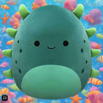 Original Squishmallows 40cm Wasabi the Green Sea Cucumber Soft Toy