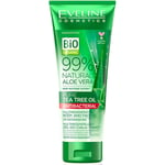 EVELINE 99% Natural Aloe Vera Tea Tree Oil Body and Face Moisturising Gel 250ml