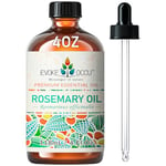 EVOKE OCCU Rosemary Essential Oil 118ml, Pure Rosemary Oil for Hair Skin Home Diffuser- 4 FL Oz