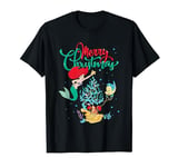 Disney Princess Ariel Merry Christmas T-Shirt