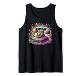 Splash Art Vintage Telephone Landline Dial Tank Top