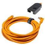 TetherGuard Leverlock, kabel låsplatta med vinklad USB-C kabel