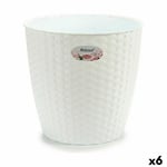 Cache-pot Stefanplast Blanc Plastique 29 x 27 x 29 cm [6 Unités]