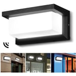 Applique murale led Lampe murale 18W led Deco Sensor IP65 Lampe de couloir blanc froid - Vingo