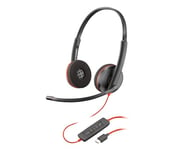 Poly Casque Blackwire C3220 Stéréo USB-C/A Noir