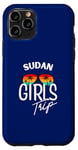 Coque pour iPhone 11 Pro Girls Trip Soudan Voyage Vacances Femmes Soudan