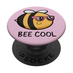 Jeu de mots cool Bumblebee - Dessin animé amusant d'abeille PopSockets PopGrip Adhésif