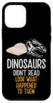 Coque pour iPhone 12 mini Les dinosaures n'ont pas lu, regardez ce qui leur est arrivé, Bookworm