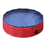 PawHut Pet Swimming Pool D01-003RD 200 x 800 x 800 mm Red