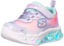 Skechers Fille Flutter Heart Lights Simply Love Shoes, Lavande Multicolore, 24 EU