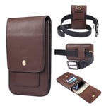 Premium Leather Belt Holster Phone Holder with Clip for iPhone Xs Max,11 Pro Max,12(5.4)/ 12(6.1),6s Plus, 7 Plus, 8 Plus,for Samsung Galaxy Note10,s20,s10,s10e,S9,S8,S7,S7edge for Men Purse