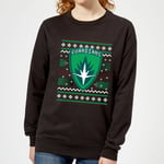 Guardians Of The Galaxy Badge Pattern Christmas Women's Christmas Jumper - Black - M - Black