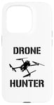 Coque pour iPhone 15 Pro Drone Hunter Objet volant Contrôle de la circulation aérienne