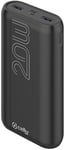 Celly 20W Powerbank PD 20 000 mAh - Svart