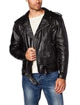 Milwaukee Leather Veste de moto classique en dentelle style police pour homme Noir Taille M