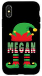 Coque pour iPhone X/XS Megan Elf Family Christmas 2023 Chemises assorties pour femme