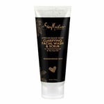 Shea Moisture Clarifying Facial Wash & Scrub, African Black Soap, 4 oz (113 g)