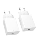 Chargeur USB C, Prise Rapide 20W pour iPhone 16 15 14 13 12 11 Pro Max SE XS XR 8 7 6S Plus Mini SE, Pad, Galaxy, Adaptateur Secteur Type C Chargeur Rapide