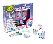 Crayola - Washimals Arctic Adventure- Set d'activités, pour Colorier et Laver les Bébés animaux, Jeu et Cadeau pour Enfants, à partir de 3 ans, 74-7514