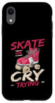 Coque pour iPhone XR Design de roller pour homme et femme Roller Derby