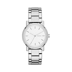 DKNY Watch for Women Soho, Three Hand movement, 34mm Silver / Steel Stainless Steel case with a Stainless Steel strap, NY2342