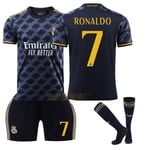 23-24 Real Madrid Bortalag Royal Blue Tröja Nr. 10 Modric 7 Pooh C Ronaldo 5 Bellingham Fotbollströja NR.7 RONALDO NR.7 RONALDO NO.7 RONALDO 22