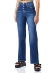 True Religion Women's Bootcut Visible Jeans, Blue, 24W (Regular)