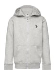 U.S. Polo Assn. Dhm Bb Zip Hoodie Grå