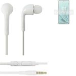 Headphones for OnePlus Ace 2V headset in ear plug white