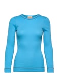 Blouse Ls Tops T-shirts & Tops Long-sleeved Blue Barbara Kristoffersen By Rosemunde