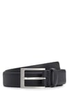 BOSS Mens Brondon Branded-buckle belt in nappa leather