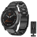 Rannekoru titaani Garmin Fenix 7X  - Musta