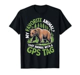 My Favorite Animal GPS Tag Tracking Animals T-Shirt